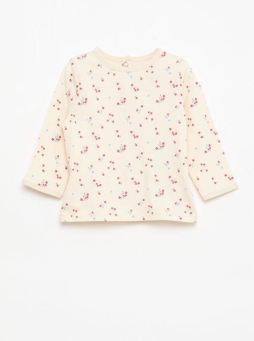 Conjunto de pijama chill em jersey de algodão - Kiabi