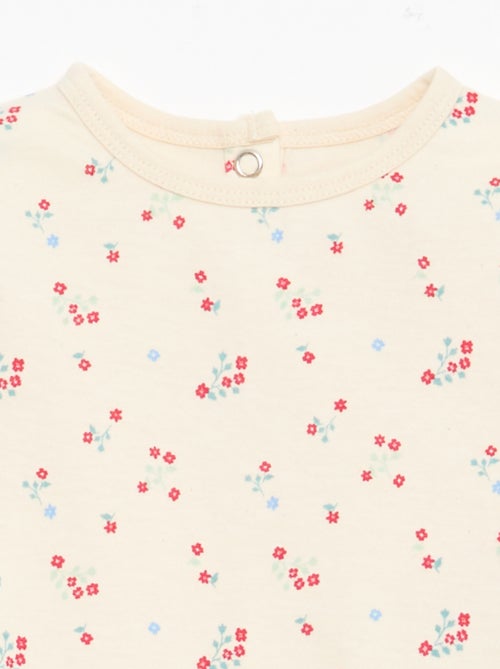 Conjunto de pijama chill em jersey de algodão - Kiabi