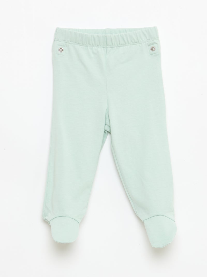 Conjunto de pijama chill em jersey de algodão Branco - Kiabi