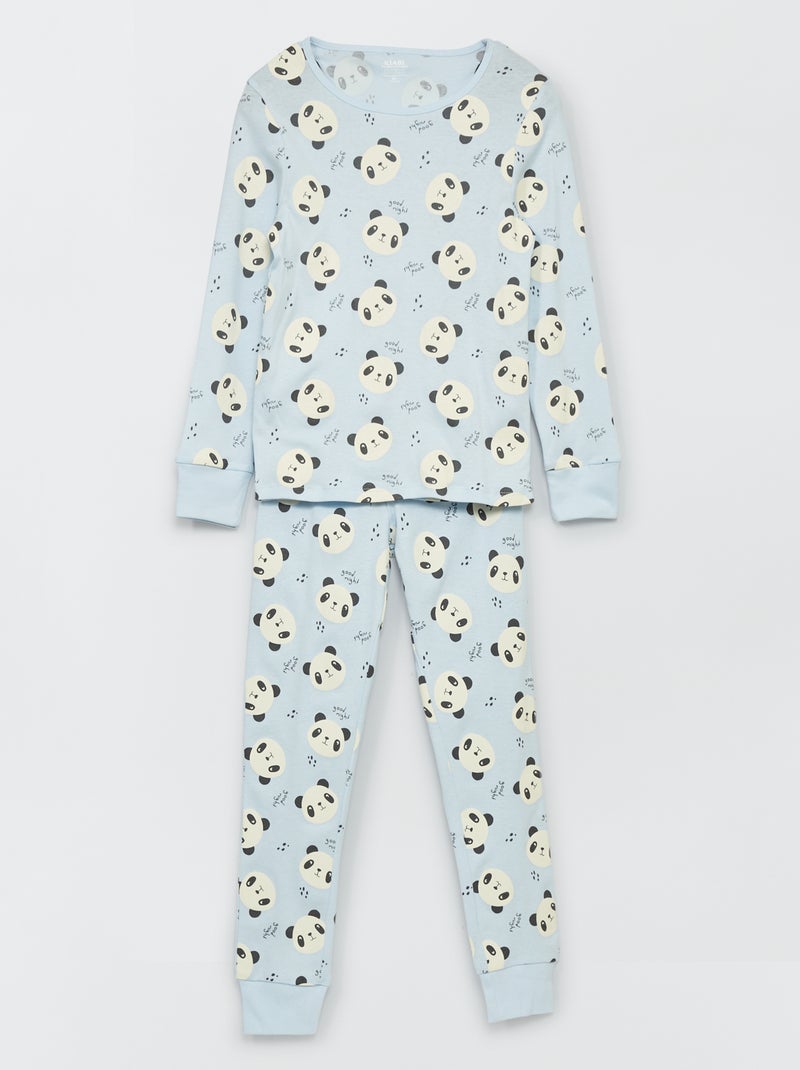 Conjunto de pijama com estampado - 2 peças ROSA - Kiabi
