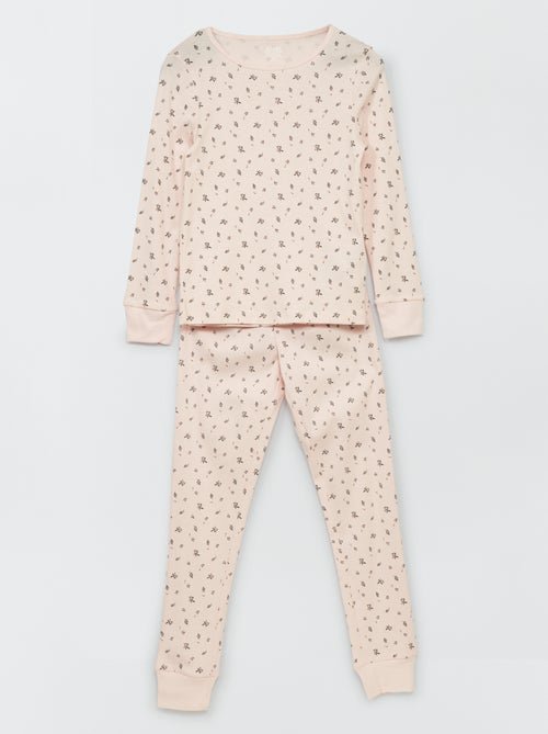 Conjunto de pijama com estampado - 2 peças - Kiabi