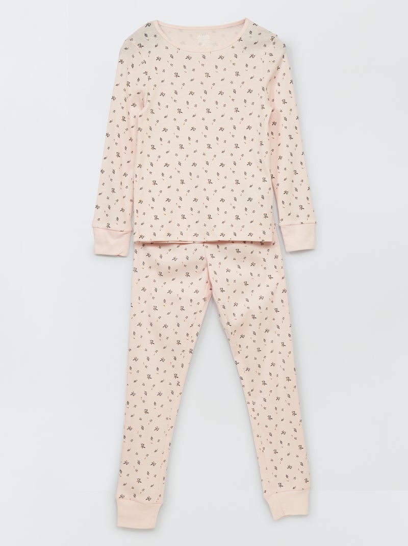 Conjunto de pijama com estampado - 2 peças VERDE - Kiabi
