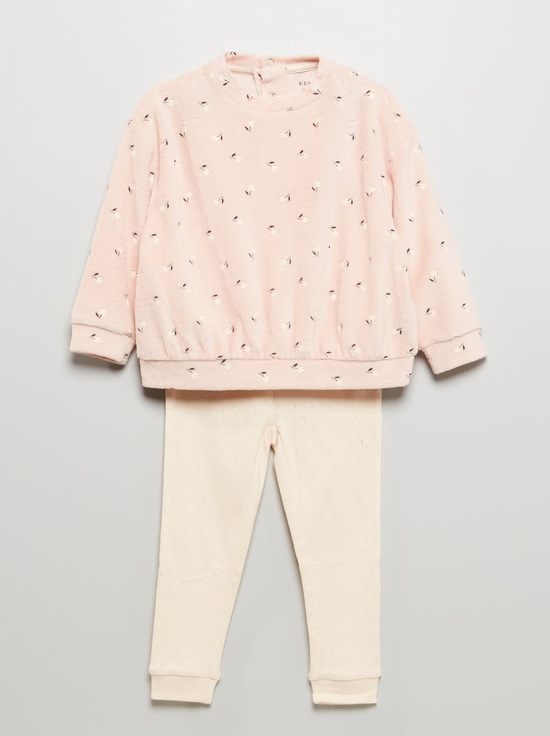 Conjunto de pijama com motivo de fantasia ROSA - Kiabi