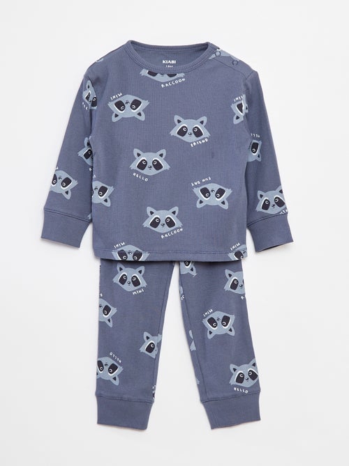 Conjunto de pijama com t-shirt + calças  - 2 peças - Kiabi