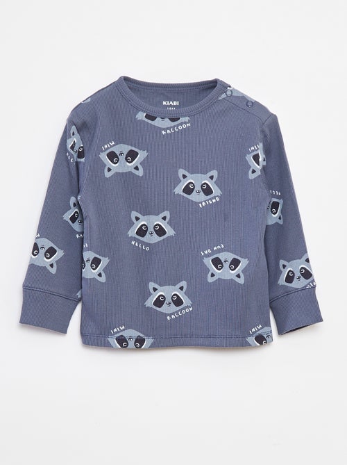 Conjunto de pijama com t-shirt + calças  - 2 peças - Kiabi