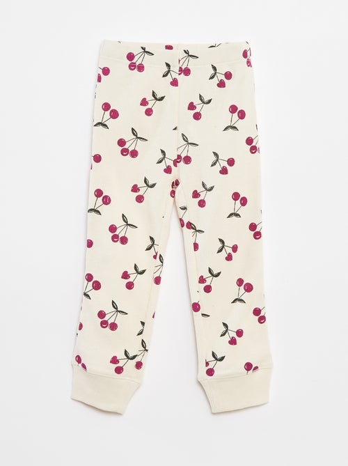 Conjunto de pijama com t-shirt + calças  - 2 peças - Kiabi