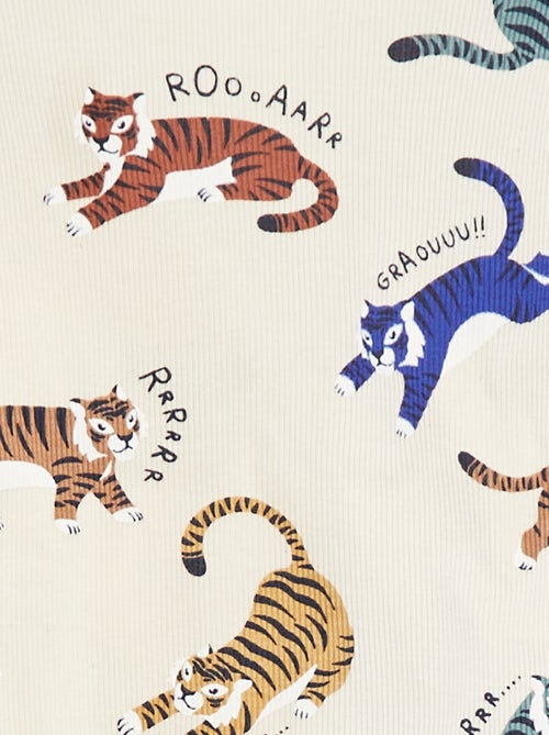 Conjunto de pijama com t-shirt + calças  - 2 peças - Kiabi