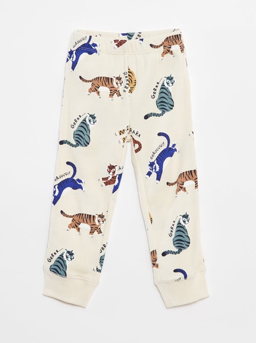 Conjunto de pijama com t-shirt + calças  - 2 peças - Kiabi