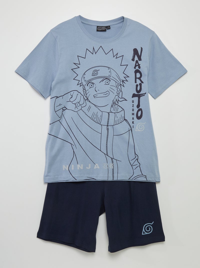 Conjunto de pijama com t-shirt + calças 'Naruto' - 2 peças AZUL - Kiabi