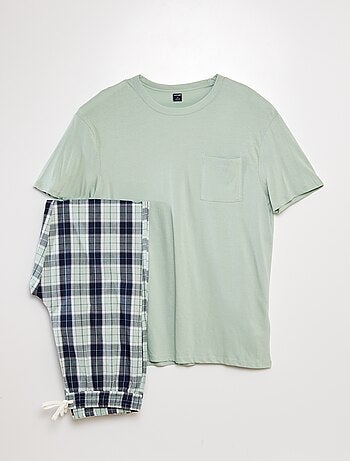 Conjunto de pijama comprido  - 2 peças - Kiabi
