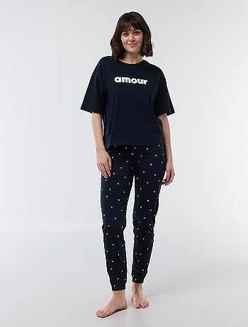 Conjunto de pijama comprido - 2 peças