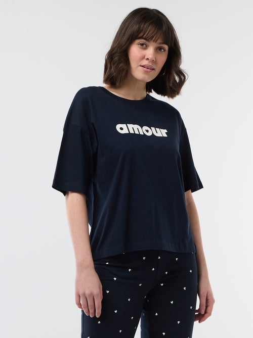 Conjunto de pijama comprido - 2 peças - Kiabi