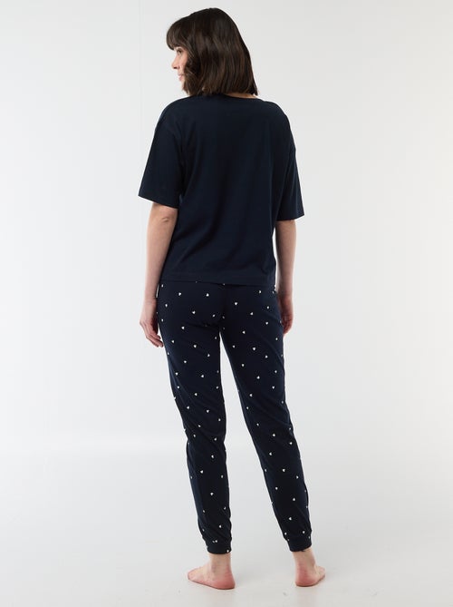 Conjunto de pijama comprido - 2 peças - Kiabi