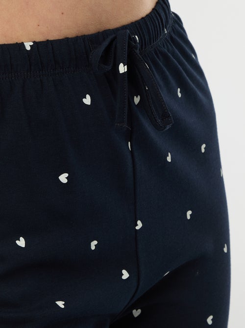 Conjunto de pijama comprido - 2 peças - Kiabi