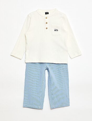 Conjunto de pijama comprido - 2 peças