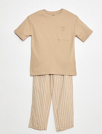 Conjunto de pijama comprido - 2 peças