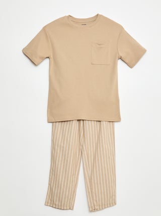Conjunto de pijama comprido - 2 peças