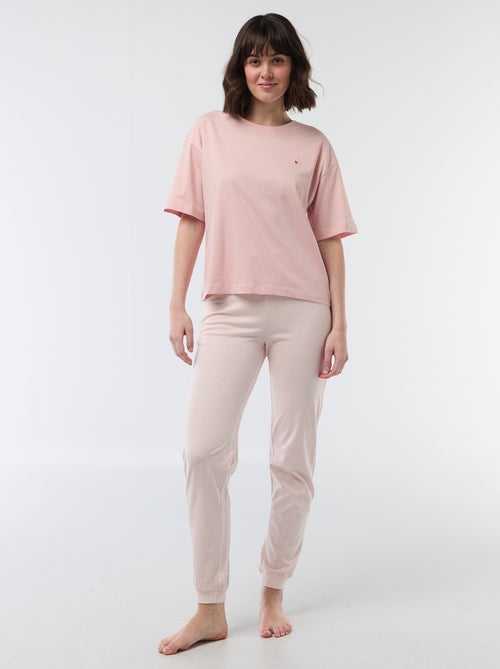 Conjunto de pijama comprido - 2 peças - Kiabi
