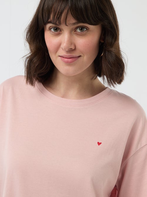 Conjunto de pijama comprido - 2 peças - Kiabi
