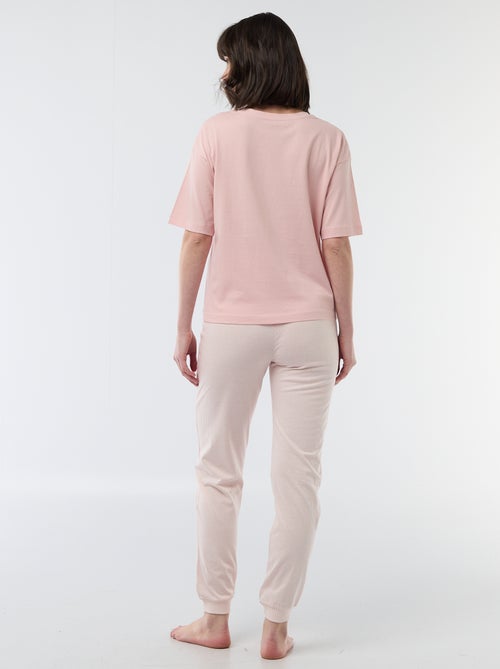 Conjunto de pijama comprido - 2 peças - Kiabi