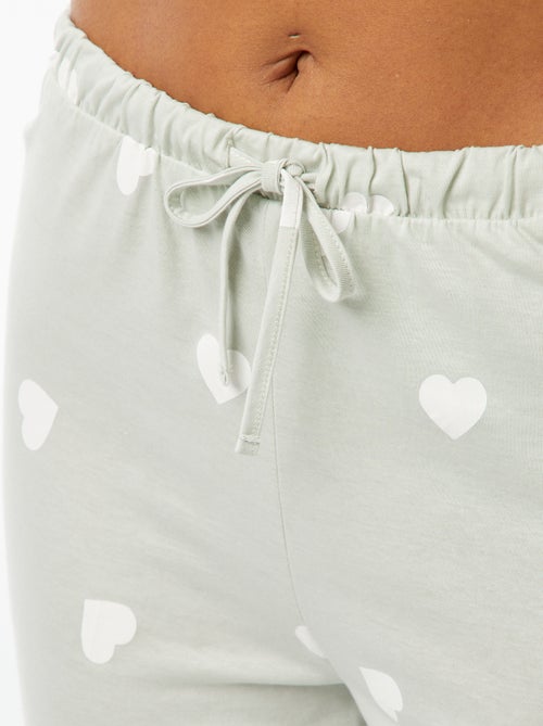 Conjunto de pijama comprido - 2 peças - Kiabi