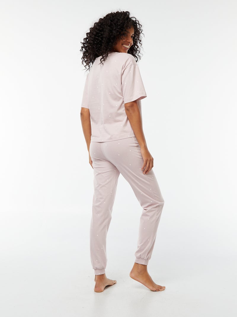 Conjunto de pijama comprido - 2 peças VIOLETA - Kiabi