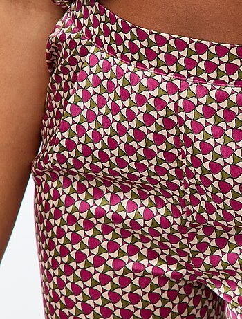 Conjunto de Pijama Comprido 2 Peças Camisa + Calças com Estampado - 2 Peças