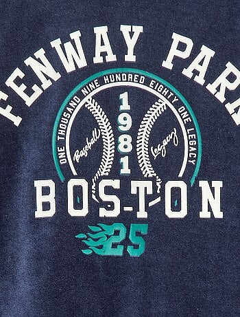 Conjunto de pijama comprido bimaterial t-shirt + calças - 2 peças