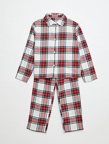Conjunto de pijama comprido camisa + calças - 2 peças
