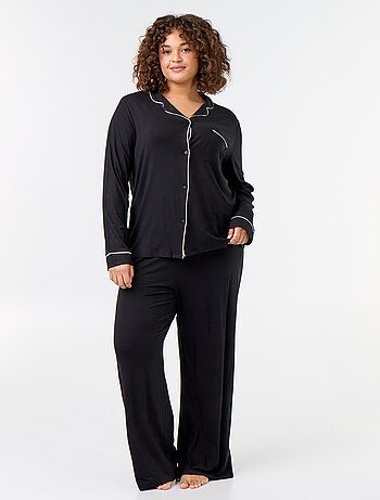 Conjunto de pijama comprido camisa + calças - 2 peças