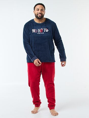 Conjunto de pijama comprido com espírito natalício - 2 peças