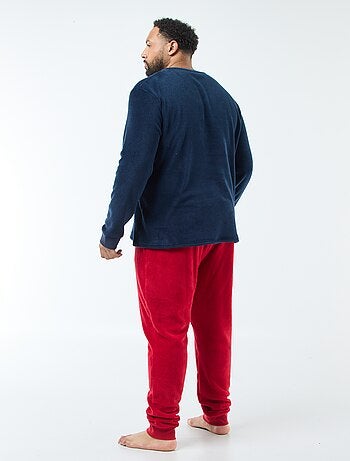 Conjunto de pijama comprido com espírito natalício - 2 peças