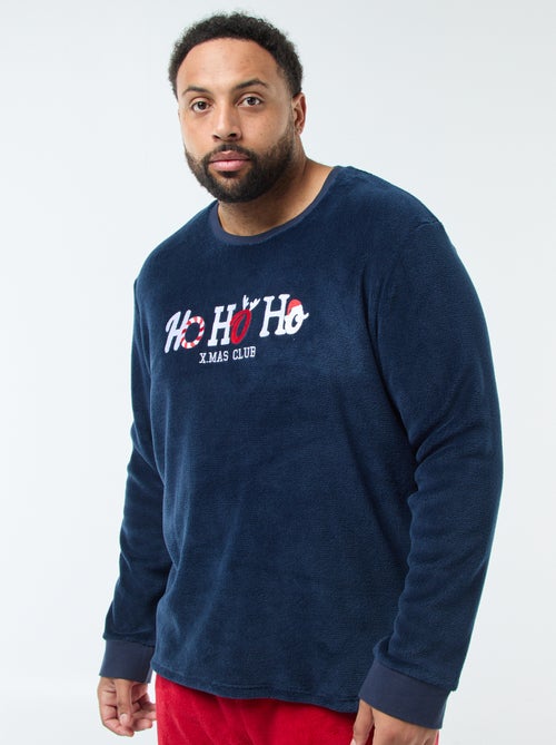 Conjunto de pijama comprido com espírito natalício - 2 peças - Kiabi