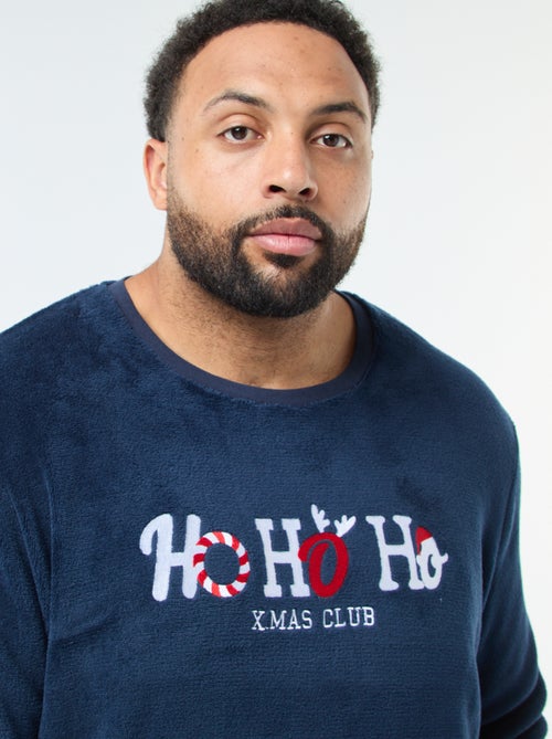 Conjunto de pijama comprido com espírito natalício - 2 peças - Kiabi