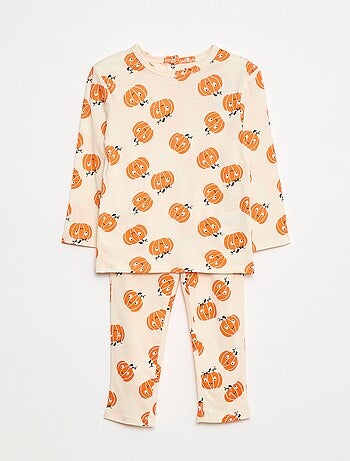Conjunto de pijama comprido com estampado 'Halloween' - 2 peças