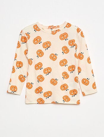 Conjunto de pijama comprido com estampado 'Halloween' - 2 peças