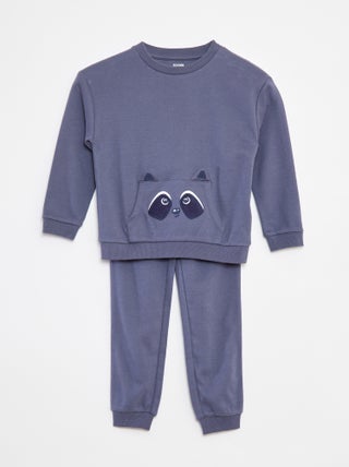 Conjunto de pijama comprido com t-shirt + calças - 2 peças