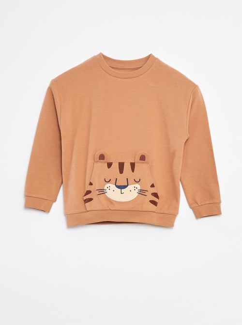 Conjunto de pijama comprido com t-shirt + calças - 2 peças - Kiabi