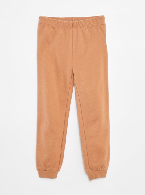 Conjunto de pijama comprido com t-shirt + calças - 2 peças - Kiabi