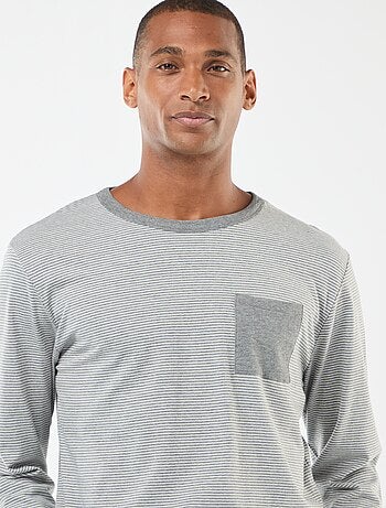 Conjunto de pijama comprido com t-shirt + calças - 2 peças