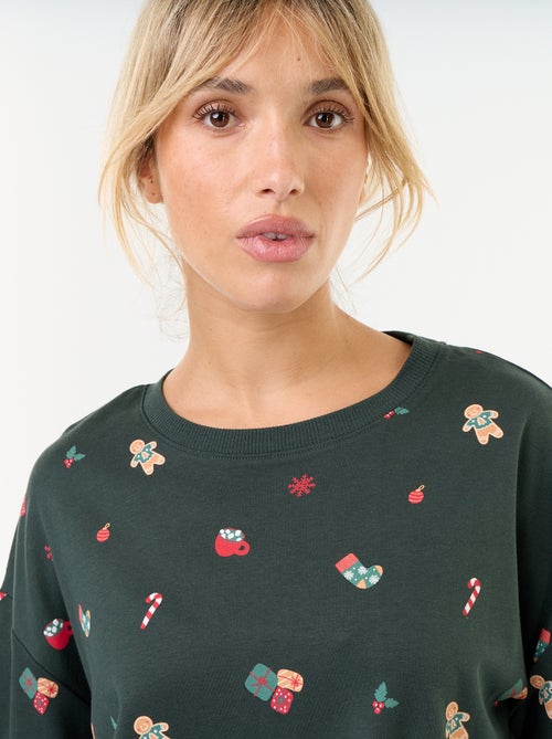 Conjunto de pijama comprido de Natal - 2 peças - Kiabi