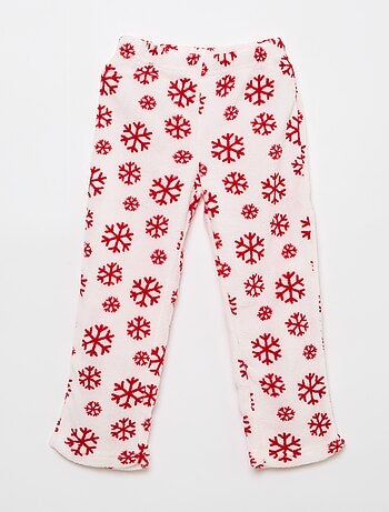 Conjunto de pijama comprido de Natal em polar 'Bluey' - 2 peças
