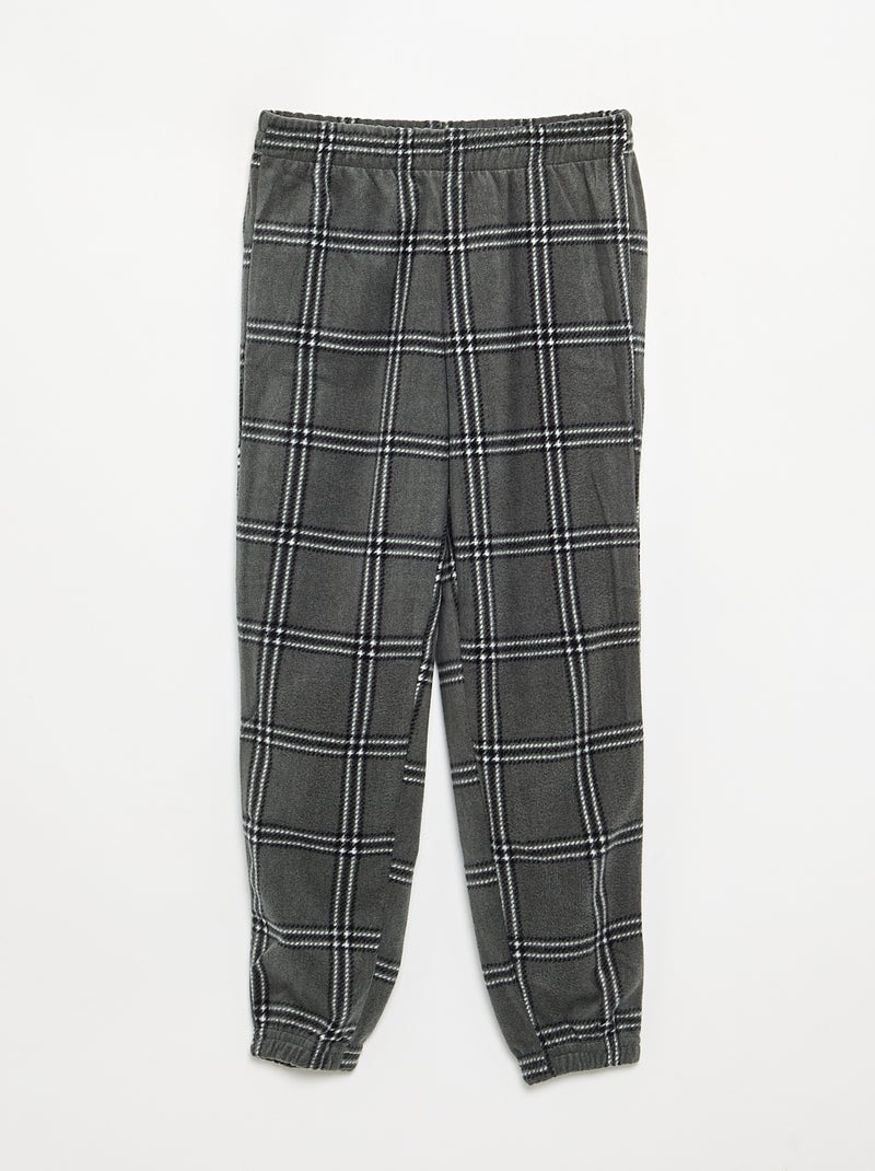 Conjunto de pijama comprido de polar - 2 peças Verde - Kiabi