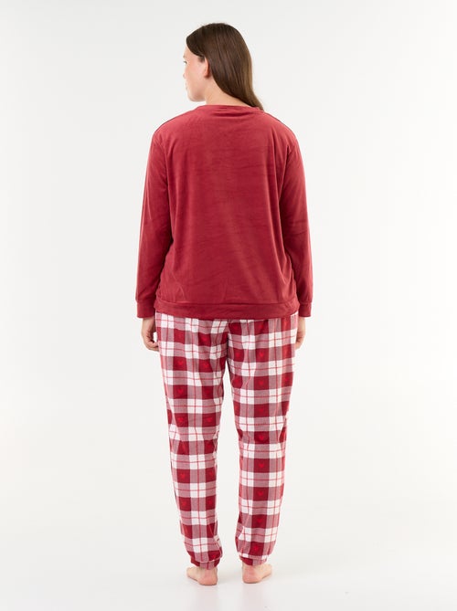 Conjunto de pijama comprido de polar 'Disney' 'Minnie' - 2 peças - Kiabi