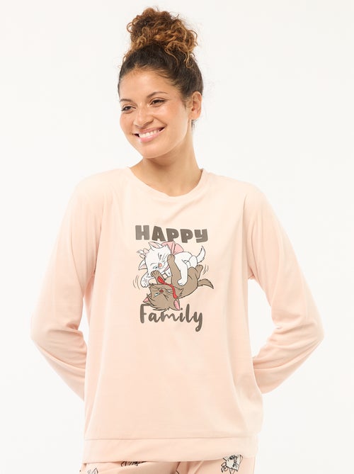 Conjunto de pijama comprido de veludo 'Pampan' 'Disney' - 2 peças - Kiabi