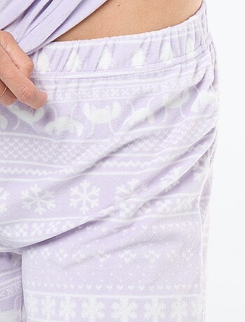 Conjunto de pijama comprido em veludo 'Pampan' 'Disney' - 2 peças