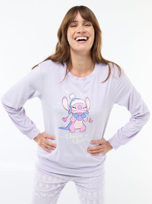 Conjunto de pijama comprido de veludo 'Pampan' 'Disney' - 2 peças - Kiabi