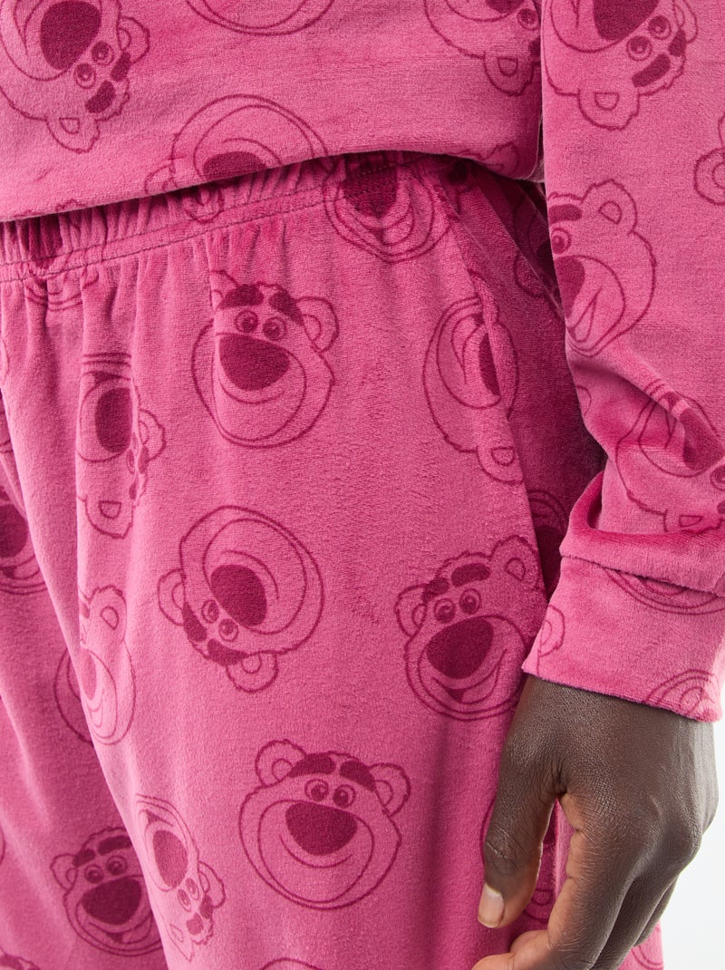 Conjunto de pijama comprido de veludo 'Stitch' 'Disney' - 2 peças Rosa - Kiabi