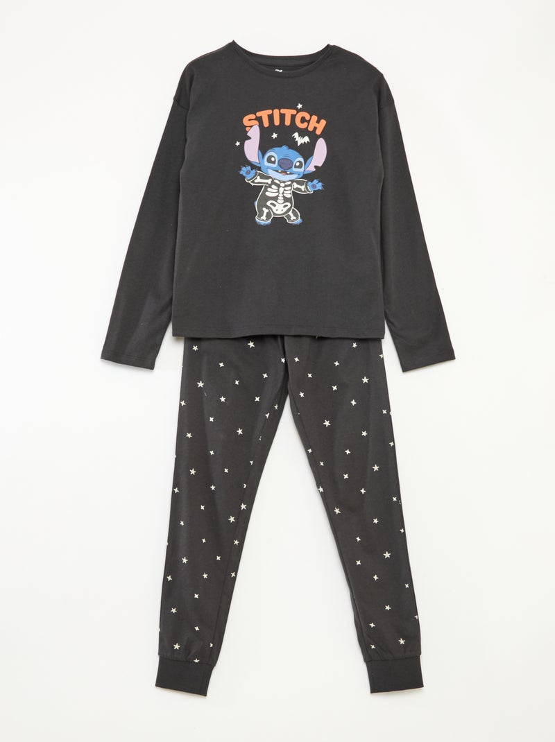 Conjunto de pijama comprido 'Disney' t-shirt + calças - 2 peças Preto - Kiabi