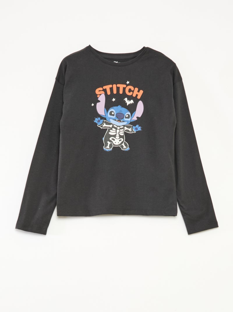 Conjunto de pijama comprido 'Disney' t-shirt + calças - 2 peças Preto - Kiabi